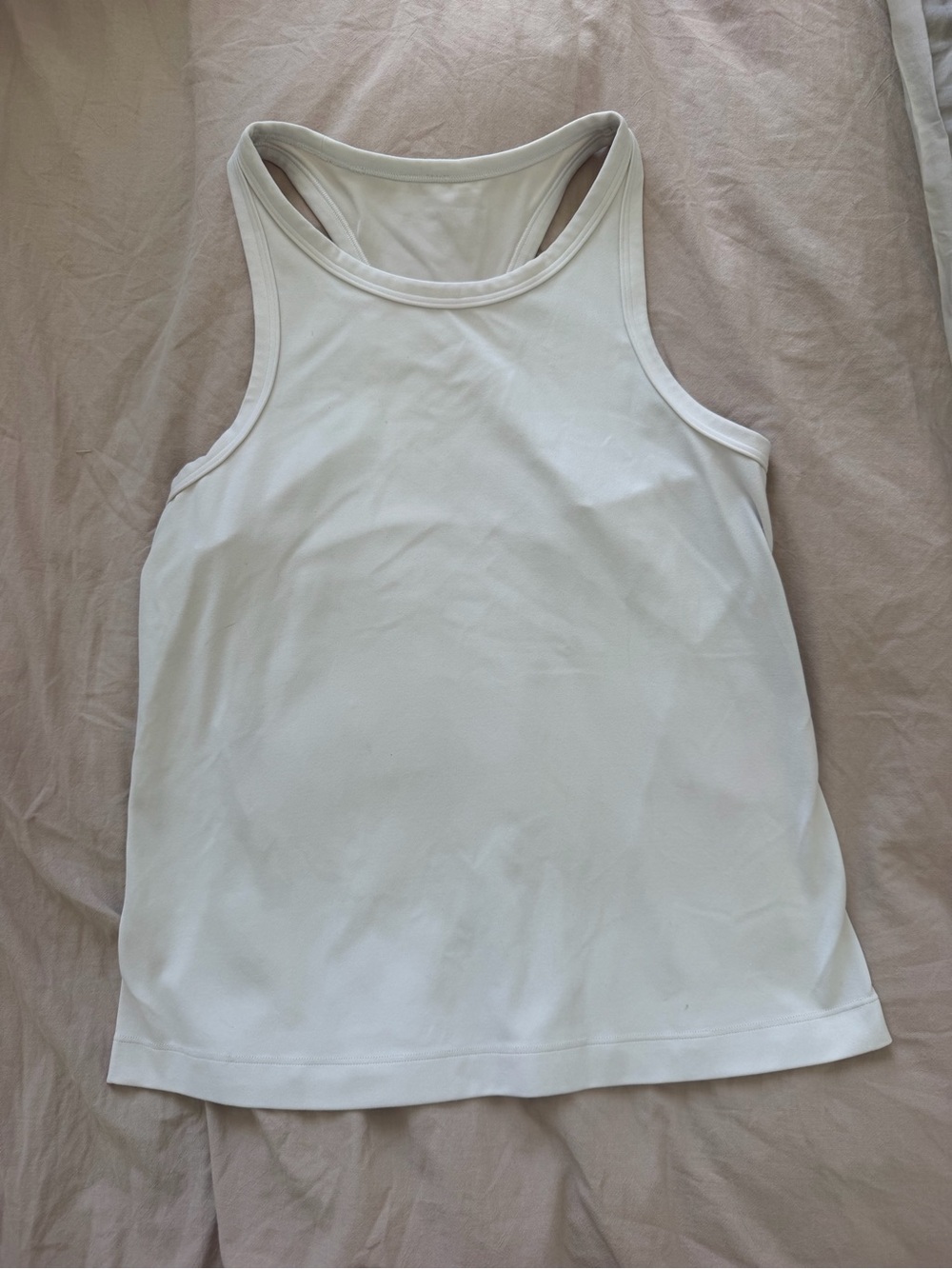 lululemon athletica White Racerback Performance Tank - Picture 2 of 2